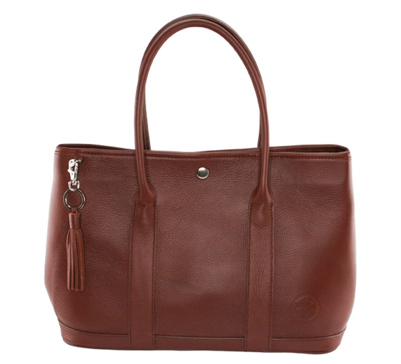 Large hand bag, mooseskinn with silver, Jopo