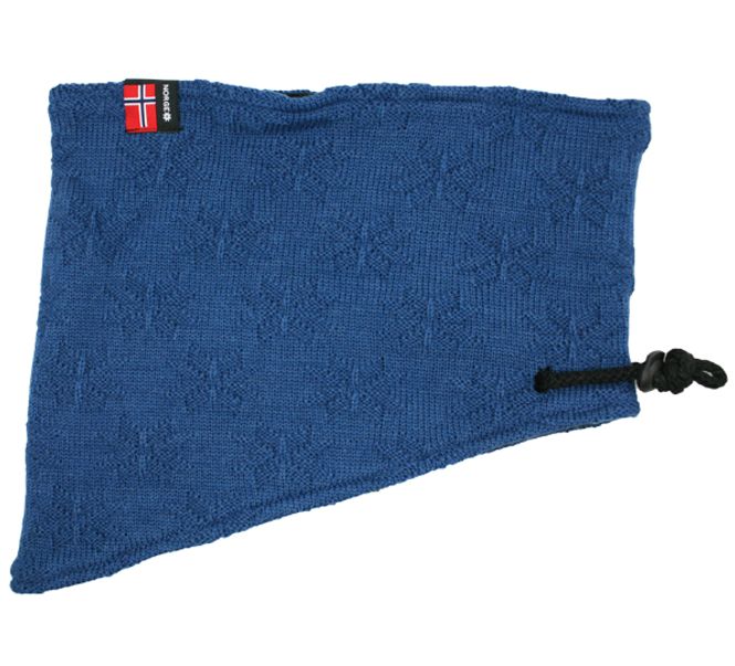 Main Image Neck gaiter with purl stitch rose blue