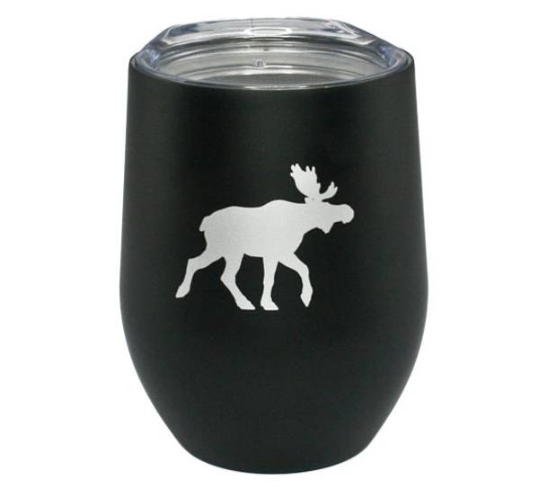 Main Image Thermo mug, black with silver moose