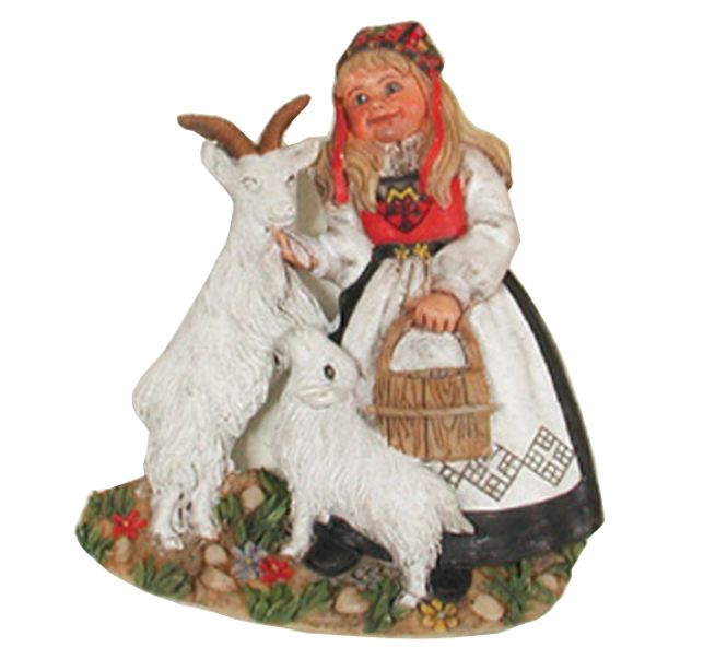 Main Image Magnet, girl with two goats