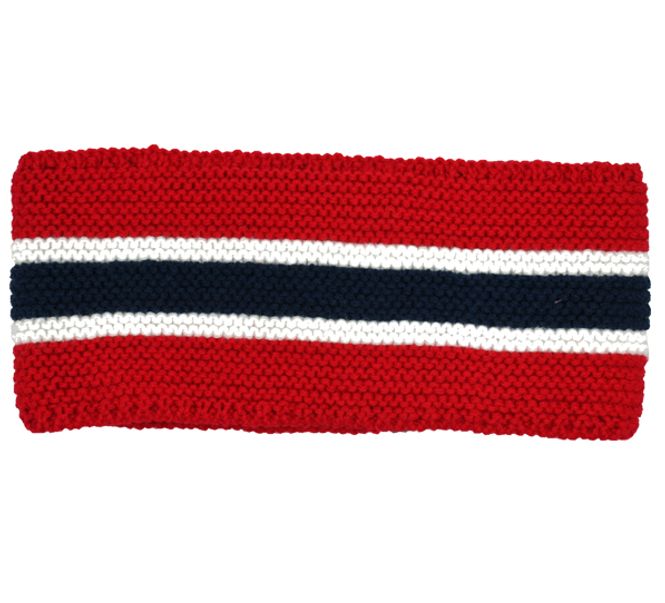 Main Image Headband knitted flag stripes red/white/dark blue