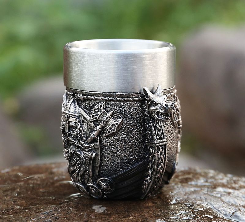 Viking shot glass