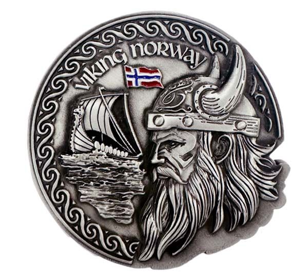 Image of Metal magnet, Viking and Viking ship