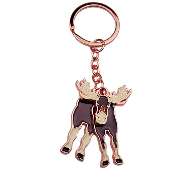 Main Image Key chain, moose, rose gold