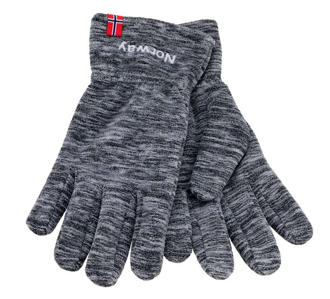 Main Image Fleece gloves with flag and Norway grey