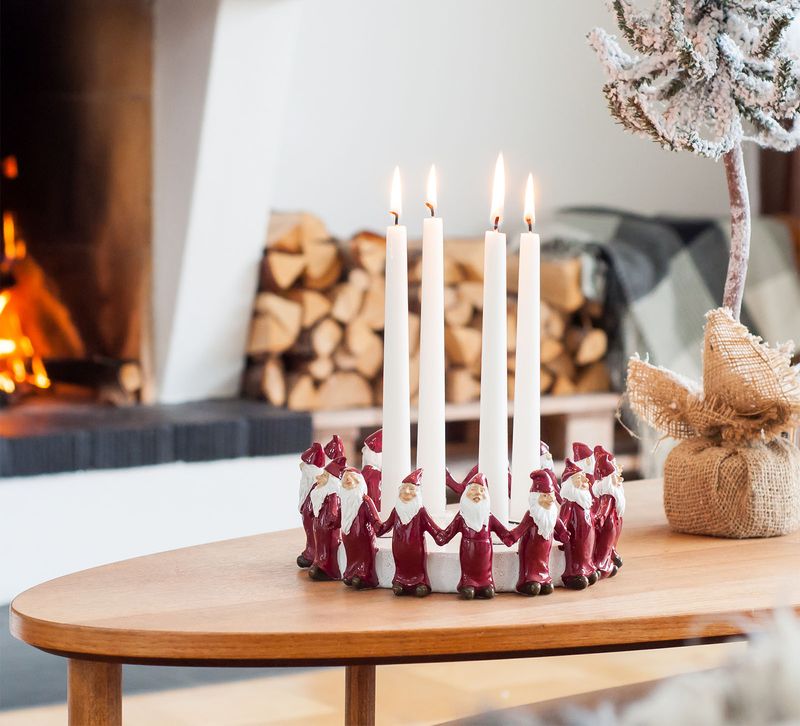 Advent candle stick, red, Harvesttime