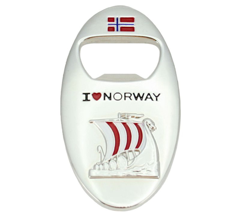 Magnet, bottle opener, viking ship