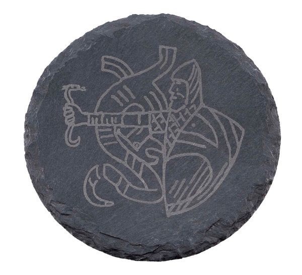 Main Image Slate coasters, Odin and Magnus the Good, set of ...
