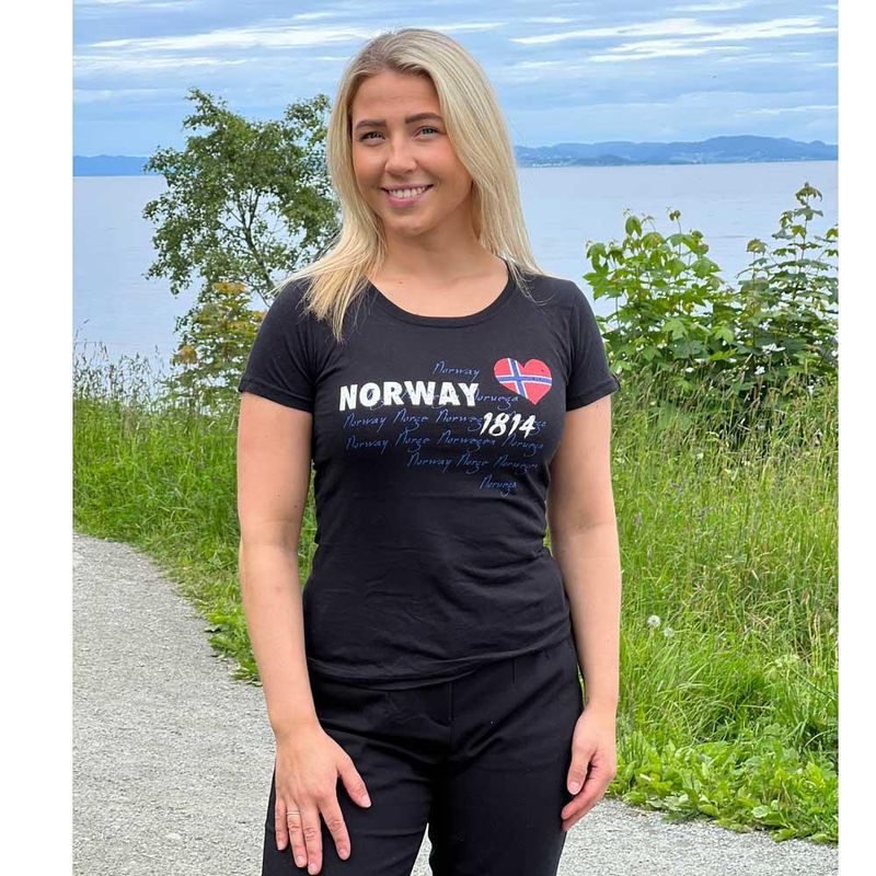 T-shirt, Norge, black