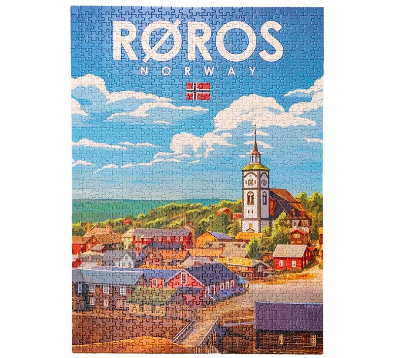 Puzzle, Røros, retro, 1000 pieces