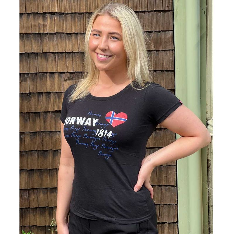 T-shirt, Norge, black