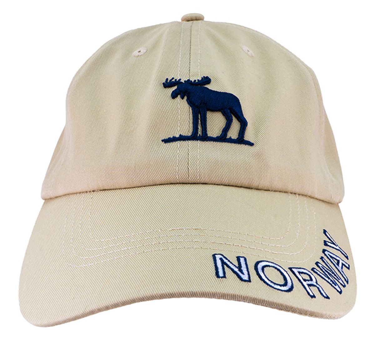 Caps khaki with moose and Norway